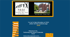 Desktop Screenshot of pagetheater.com